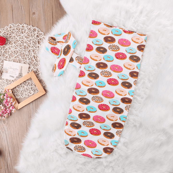 Swaddle Sleeping Sack & Headwrap 2Pc Set - Donut - MRSLM