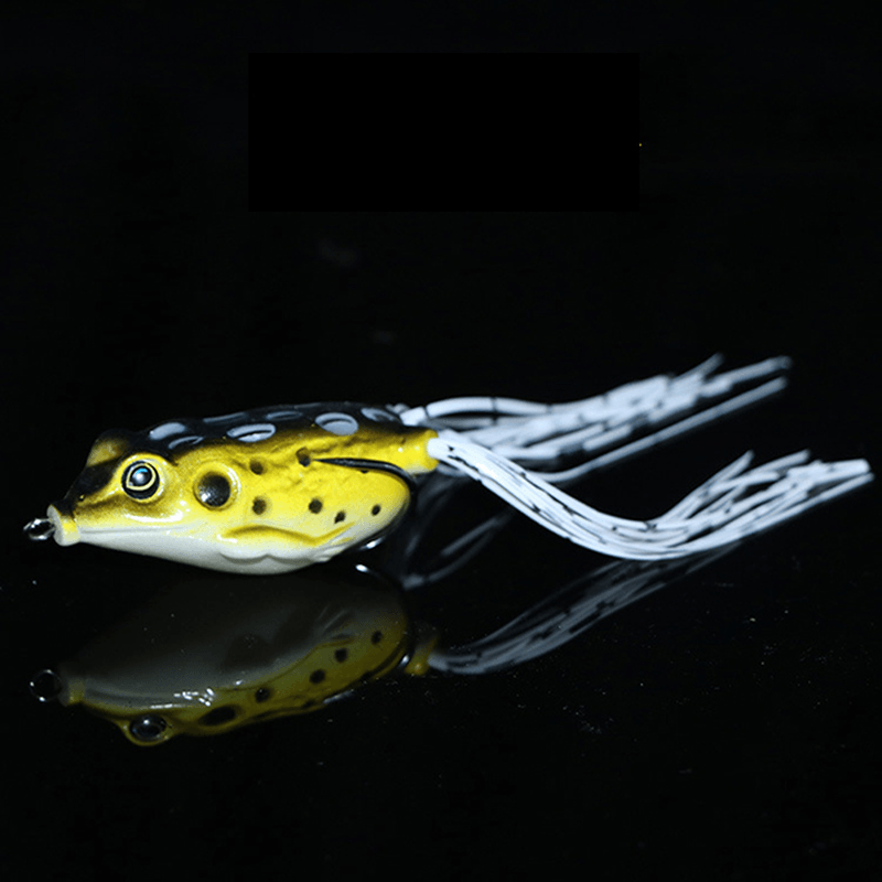 ZANLURE 1PC 15G 6.5Cm Rubber Fishing Lure Frog Artificial Ray Frog Fishing Soft Bait Hooks - MRSLM