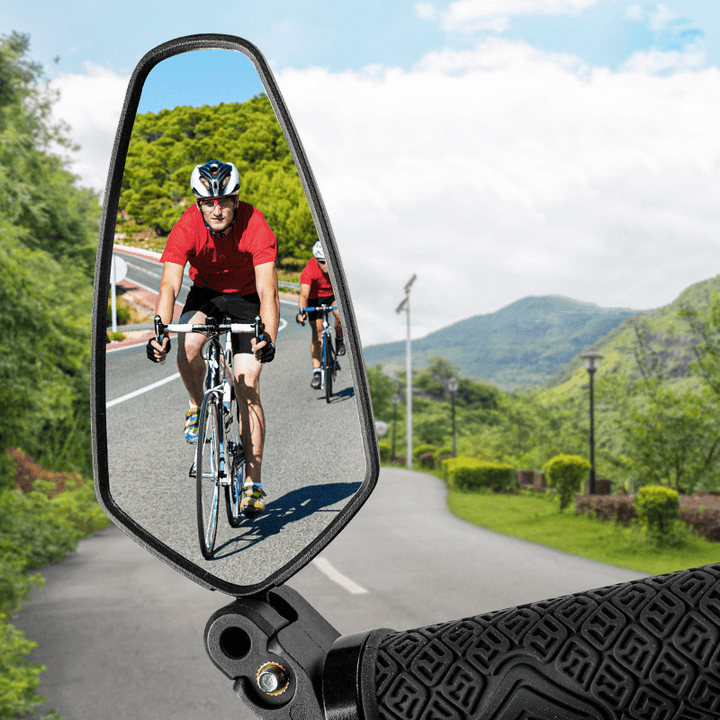 WEST BIKING Bike Mirrors 360 ° Adjustable Mirrored Mountain Bike Mirrors Foldable Nylon PA/PP Mirrors Equipment - MRSLM