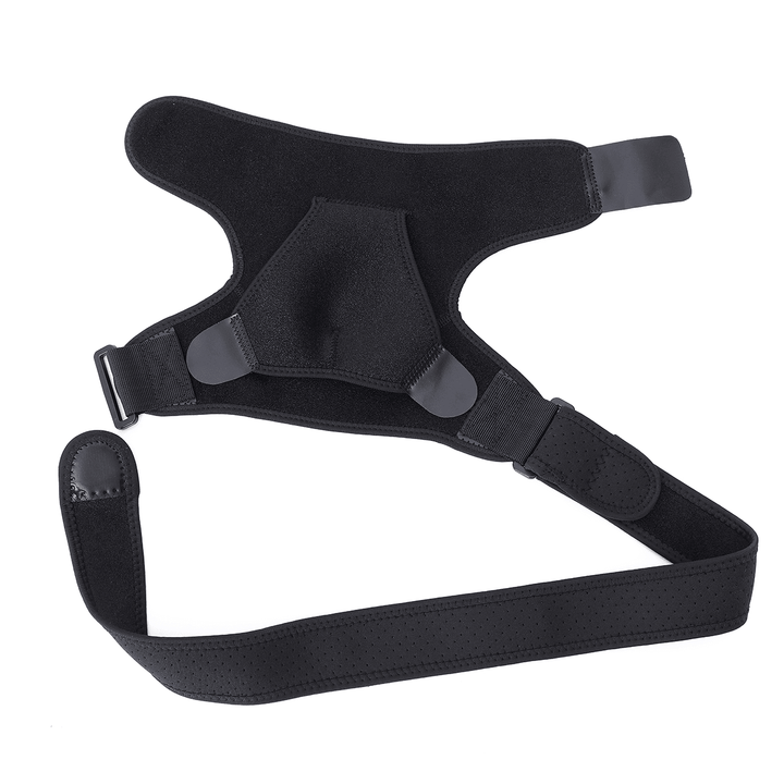 CHARMINER Shoulder Protector Adjustable Sports Single Shoulder Support Belt Elasticity for Pain Relief - MRSLM