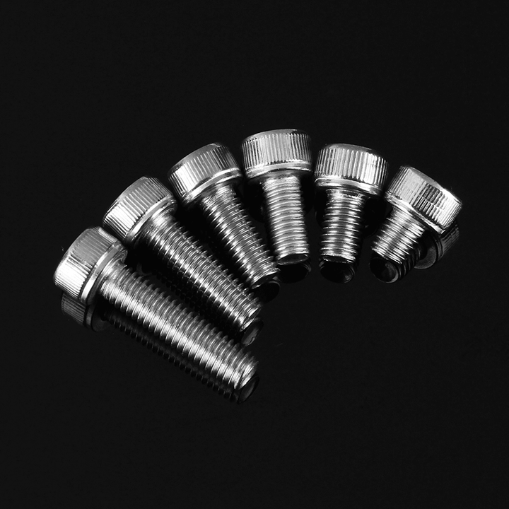 Suleve™ M5SH1 60Pcs M5 Stainless Steel 6-20Mm Hex Socket Cap Head Screw Allen Bolt Assortment Kit - MRSLM