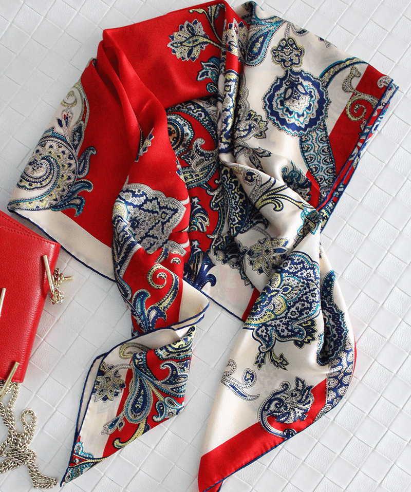 New Style Silk Scarf and Rich Cashew Nut Vine - MRSLM