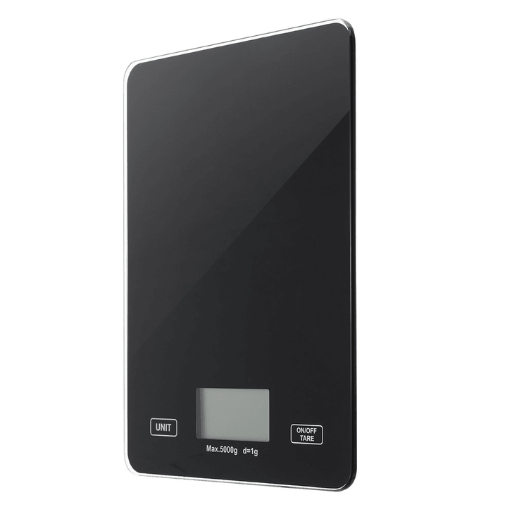 DIGOO DG-TGK1 Digital Kitchen Toughened Glass Scale 1G/5Kg Food Scale Ultra Slim Tempered Glass LCD Display Kitchen Baking Mesuring Tool - MRSLM