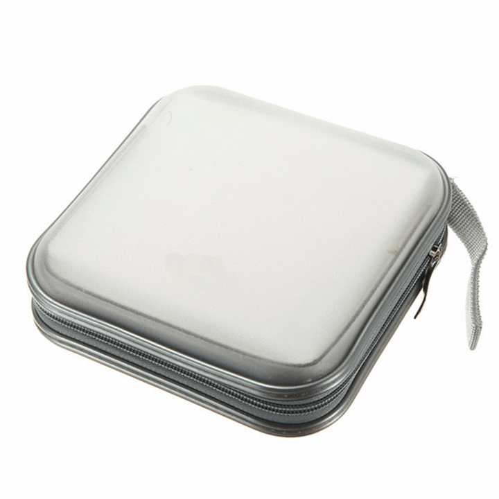 40 Disc CD DVD Double-Side Storage Case Organizer Holder Hard Wallet Album CD Storage Bag - MRSLM