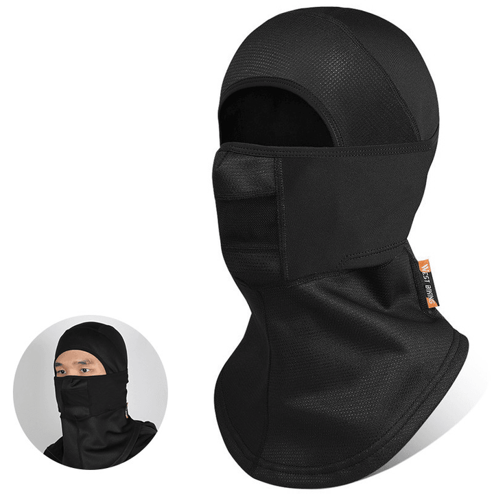 WEST BIKING Thermal Face Mask Wind-Proof Cycling Neck Warmer Motorcycle under Helmet Lining Mask Caps with Ear Covers Retention Hat - MRSLM