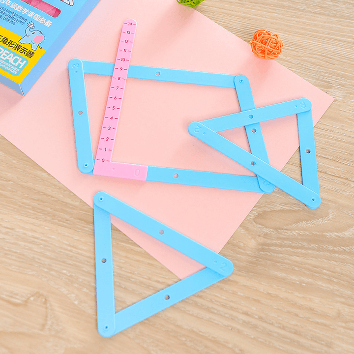 Demonstrator of the Relationship between Parallelogram and Triangle with Plastic Splicing Strip - MRSLM