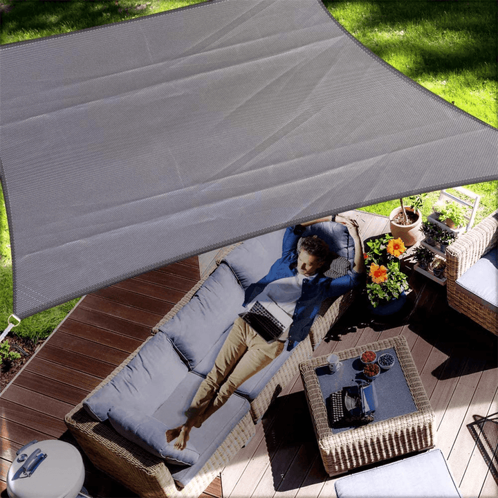 3X5M Sun Shade Rectangle 95% UV Resistant Waterproof Breathable Canopy Awning - MRSLM