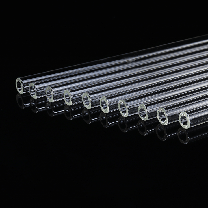 10Pcs 250Mm OD 10Mm 1Mm Thick Wall Borosilicate Glass Blowing Lab Tube - MRSLM