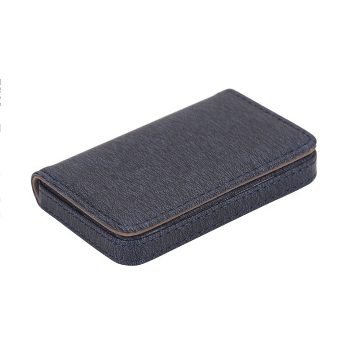 Ipree® PU Leather Card Holder Credit Card Case Portable ID Card Storage Box Men Women - MRSLM