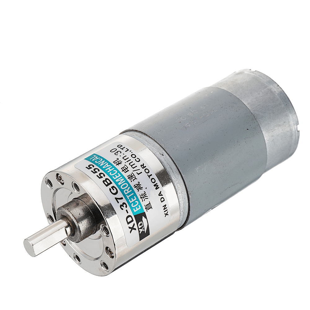 37GB555 DC 24V 30/50/100RPM Large Torque Reversible Motor 555 Gear Reducer Motor - MRSLM