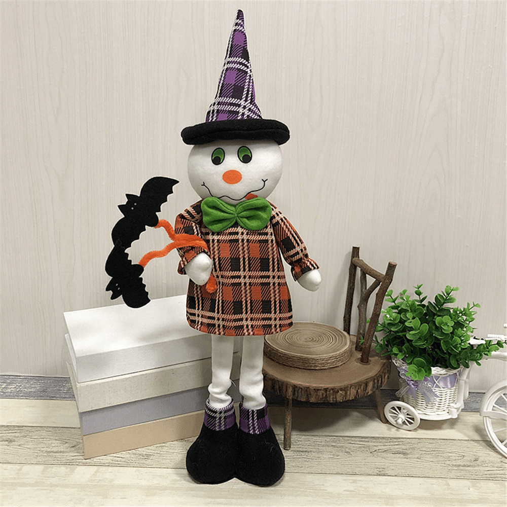 Stretchable Stuffed Plush Toy Halloween Party Cute Pumpkin Witch Decoration Toys - MRSLM