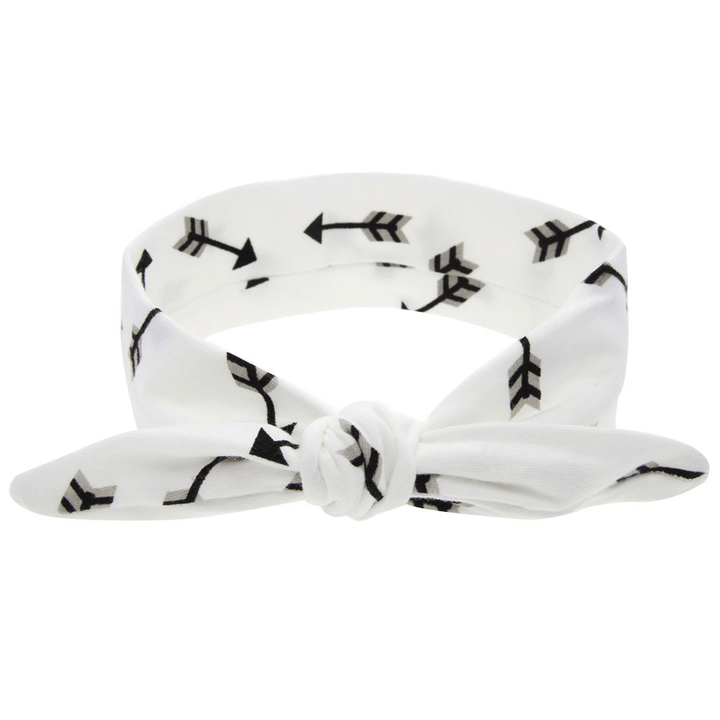 New Printed Children Diy Rabbit Ear Headband Parent-Child Suit - MRSLM