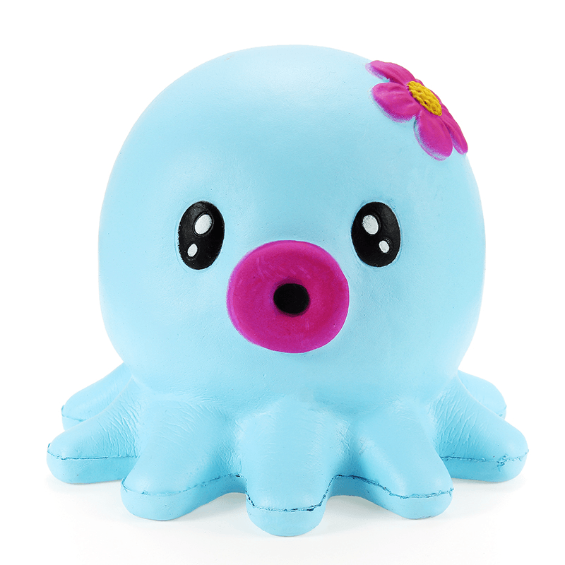 Squishy Octopus Jumbo 14Cm Slow Rising Collection Gift Decor Soft Squeeze Toy - MRSLM