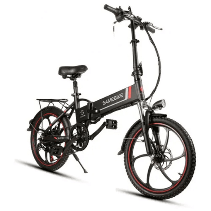 Samebike XW-20LY 10AH 48V 350W 20 Inch Smart Folding Electric Bicycle 35Km/H Max. Speed 70Km Mileage Max Load 120Kg E-Bike - MRSLM