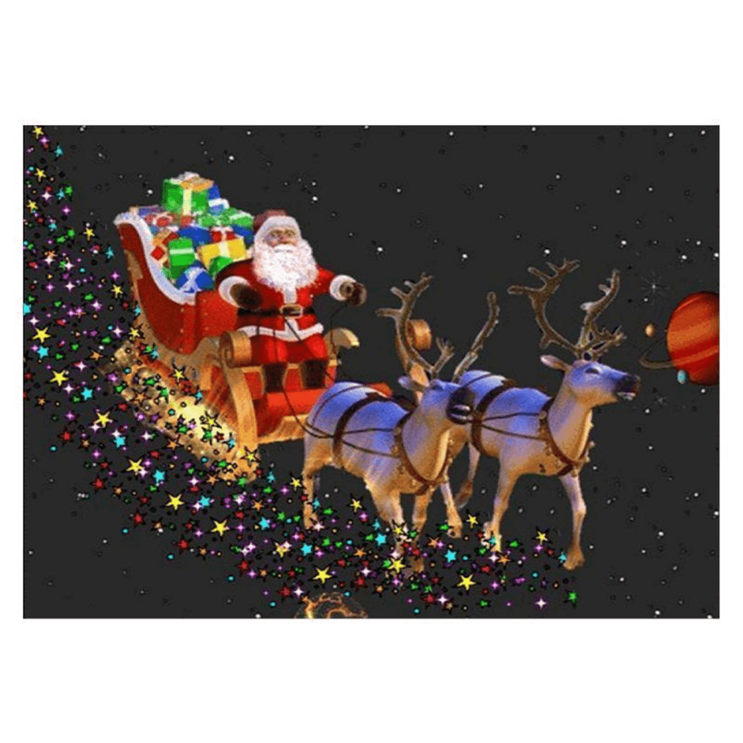 Full Drill Santa Claus DIY 5D Diamond Paintings Cross Stitch Kits Home Decorations - MRSLM