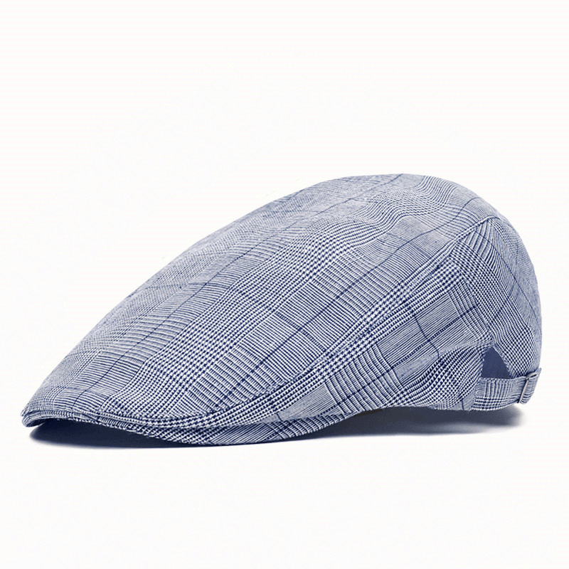 Mens Outdoor Summer Breathable Lattice Beret Hat - MRSLM