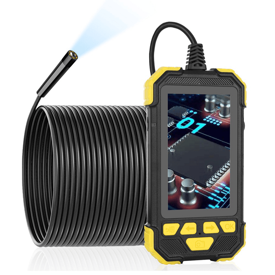 5.5Mm 1080P HD Lens Borescope Camera 4.3 Inch IPS Industrial Ultra-Clear Pipeline with Screen Automotive Professional Industrial Borescope Waterproof Hard Wire - MRSLM