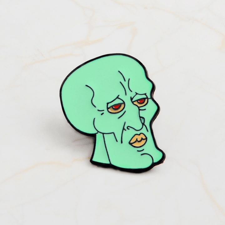 Taddeus Pin Squidward Tentacles Jacket Badge - MRSLM