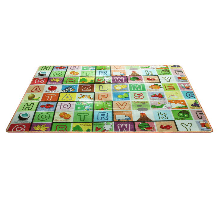 1.2/1.5/2X1.8M Waterproof Non-Slip Baby Kids Floor Play Mat Children Game Blanket Crawling Carpet Cushion Pad - MRSLM