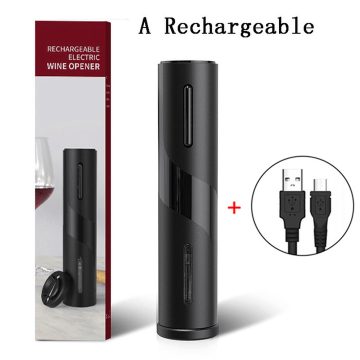Electric Corkscrew New Electric USB Rechargeable Long Battery Life Automatic Opener Creative Bottle Corkscrew Suit for Home - MRSLM