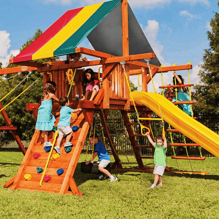 Roof Awning Children Swing Sun Protection Canopy Waterproof Tarp Roof Amusement Park - MRSLM