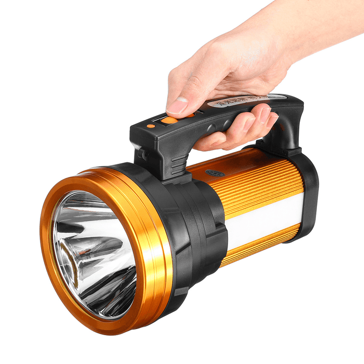 500W 3000LM 1000M Range LED USB Work Light Waterproof Hand Searchlight Flashlight Lamp Torch Emergency Lantern Outdoor Camping - MRSLM