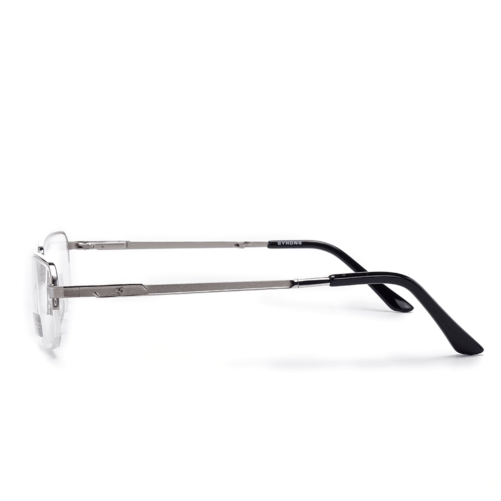 Unisex Full Metal Frame Foldable Easy Carry Convenient HD Reading Glasses Presbyopic Glasses - MRSLM