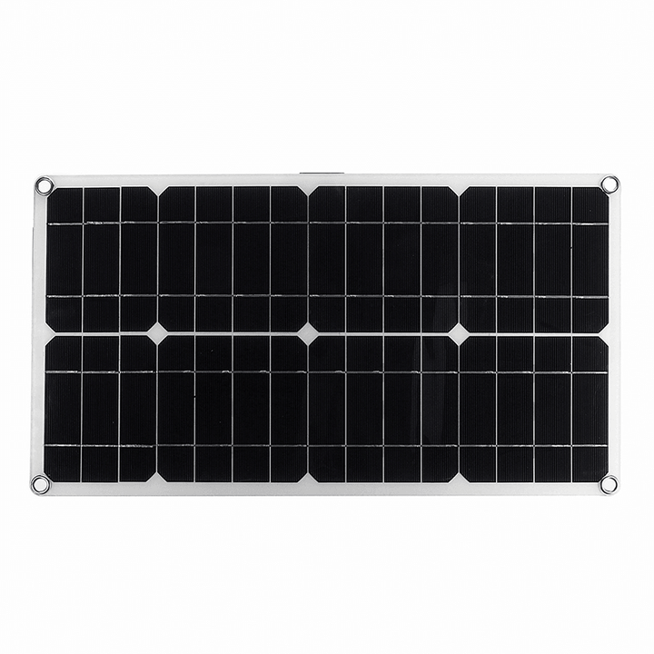 50W 18V Dual USB Solar Panel Battery Solar Cell Module Car Boat Outdoor Cycling Climbing Hiking Charger - MRSLM