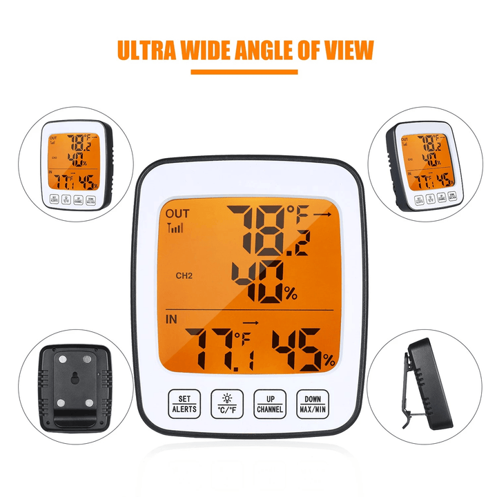 Digital Temperature & Humidity Meter Thermo-Hygrometer °C/°F Thermometer Hygrometer - MRSLM