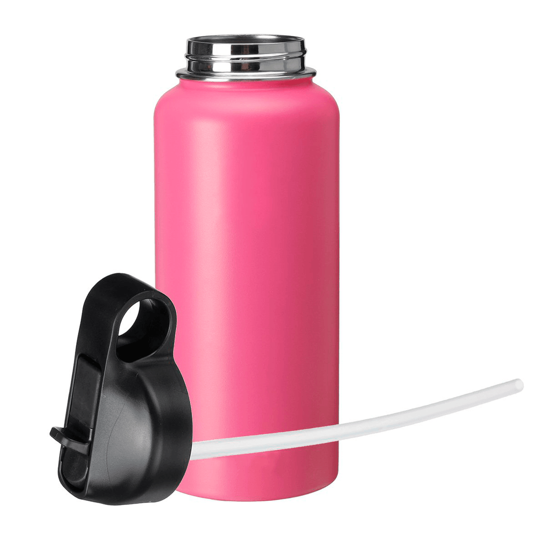 Women 946ML Portable Stainless Steel Thermos Vacuum Cup Outdoor Camping Traveling Water Bottle 32 Ounce Men Sports Water Cup - MRSLM