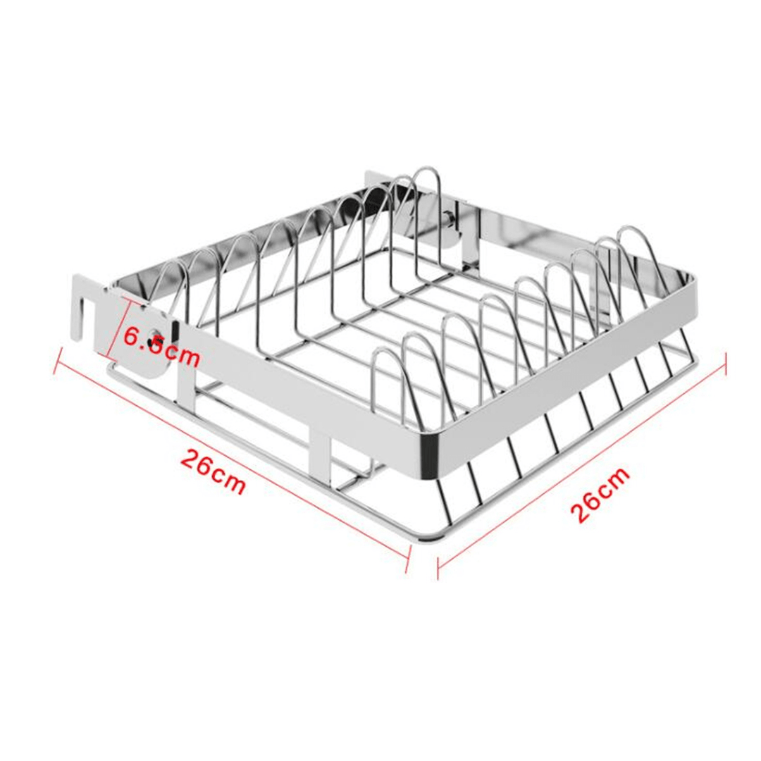 Stainless Steel Kitchen Dish Drying Rack Dish Drainer Rack Storage Shelf Rack Cup Plate Dish Rack Holders Organizer - MRSLM