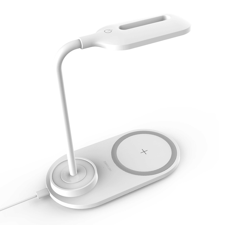 Quick Wireless Charging LED Table Desk Lamp Portable Eye Protect 360 Degree Flexible Touch Control Night Light - MRSLM