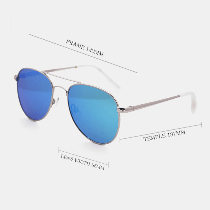 Unisex Casula Fashion Full Metal Frame Narrow Rim Elegant UV Protection Sunglasses - MRSLM