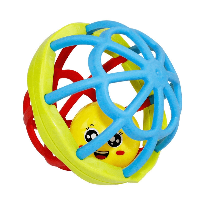 Baby Hand Catching the Ball and Digging the Hole Toy Can Chew and Rattle Early Education Soft Rubber Ball Baby - MRSLM