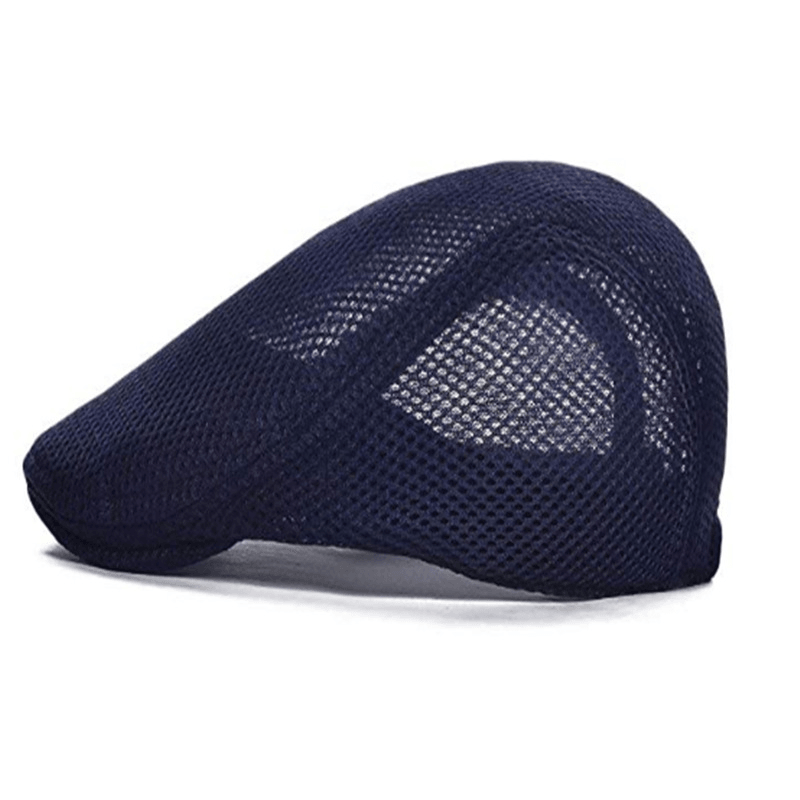 Mesh Adjustable Newsboy Beret Ivy Flat Cap - MRSLM