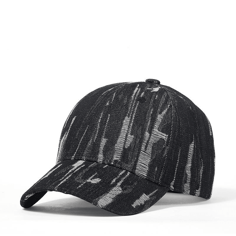 Cowboy Black Holed Baseball Cap - MRSLM