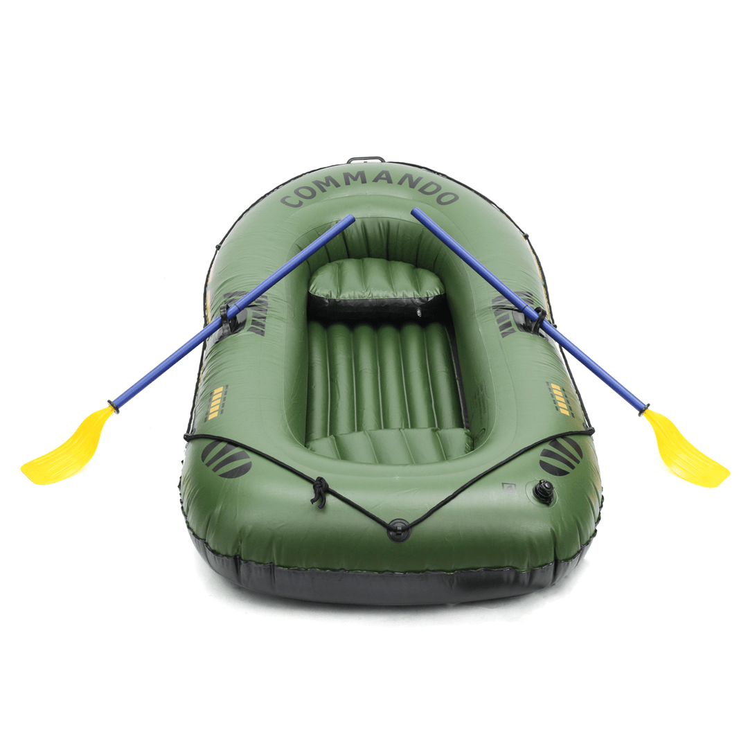 2 3 Persons PVC Inflatable Boat Rubber Dinghy for Kayaking Canoeing Rafting Fishing - MRSLM