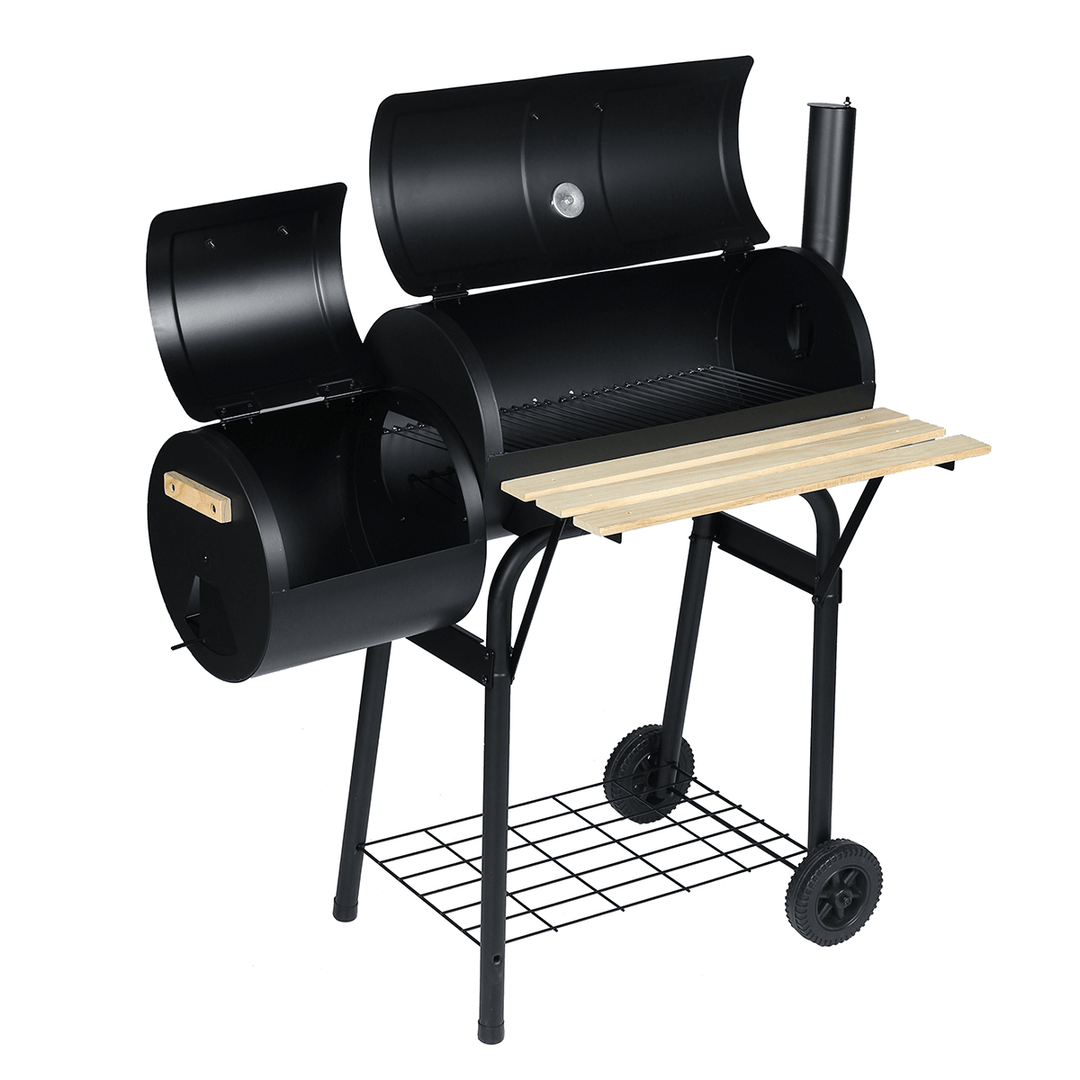 45'' Fire Pit BBQ Grill Meat Charcoal Cooker Outdoor Camping Picnic - MRSLM