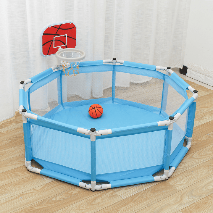 Foldable Portable Baby Playpen Square Children Toddler Kids Safety Fence Indoor Outdoor Play Pen Ocean Portable Ball Pit Pool - MRSLM