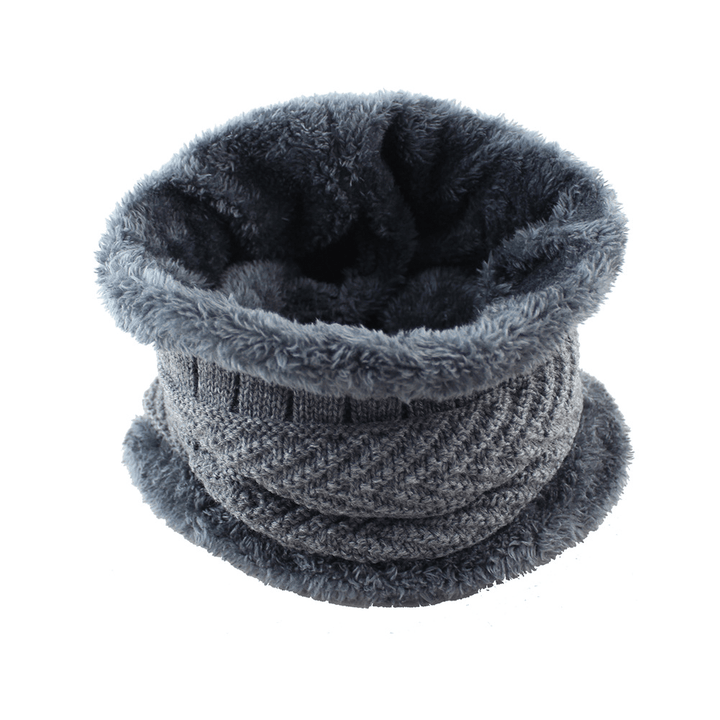 Velvet Hat and Scarf for Protecting Ear Beanie Scarf Suit - MRSLM