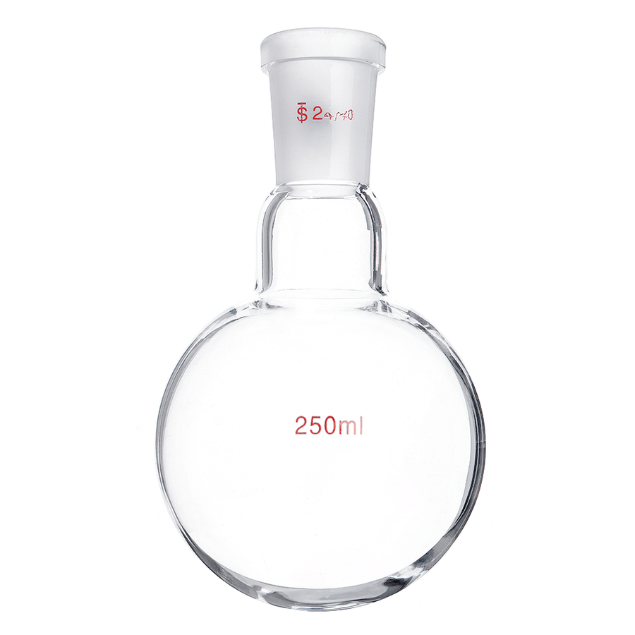 250Ml 24/40 Glass Single Neck round Bottom Flask Boiling Bottle Laboratory Glassware - MRSLM