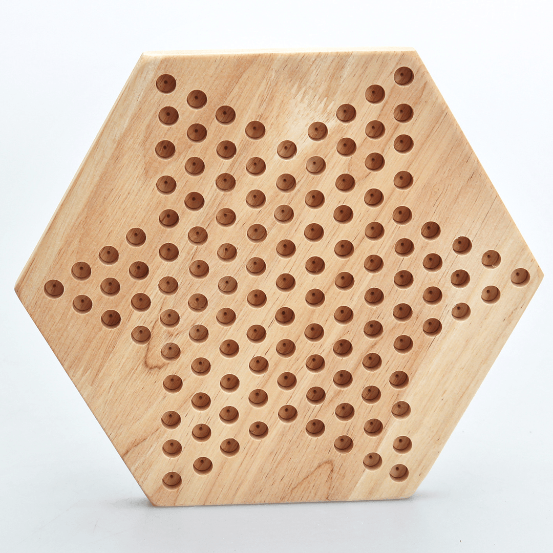 Wooden Puzzle Desktop Hexagon Checkers - MRSLM