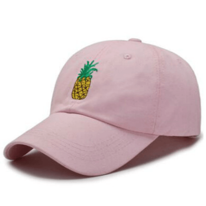 Embroidered Pineapple Baseball Cap Adjustable Cotton - MRSLM