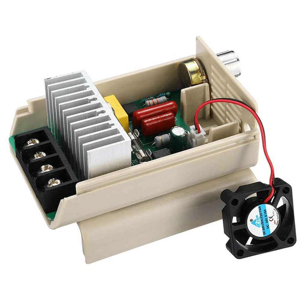 4000W 220V AC Voltage Regulator Built-In a Cooling Fan Voltage Controller Motor Speed Controller - MRSLM