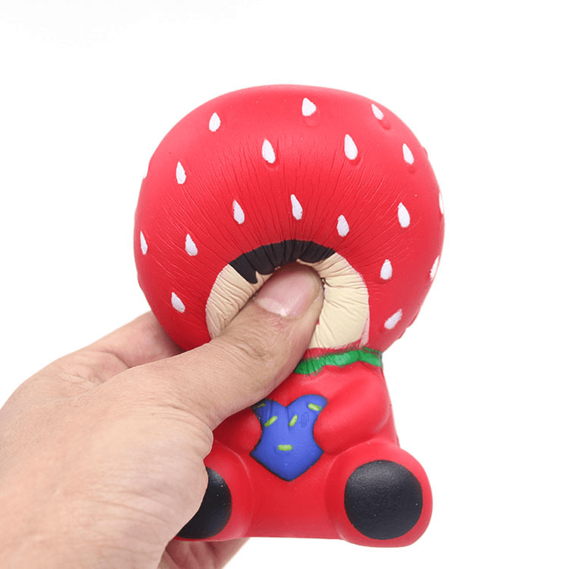 Squishy Strawberry Princess 10CM Slow Rising Rebound Jumbo Toys with Packaging Gift Decor - MRSLM