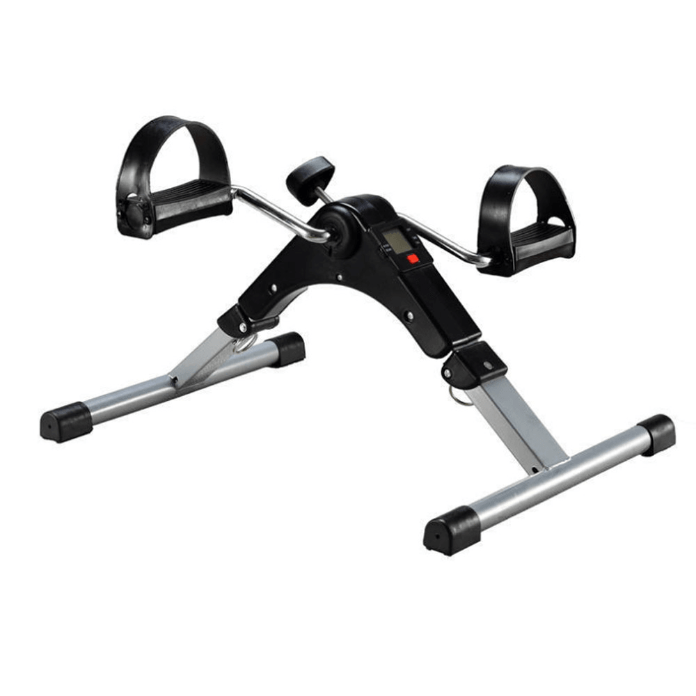 Folding Pedal Bike Exerciser Legs Arms Trainer Gym Home Sport Fitness Bicycle with LCD Display - MRSLM