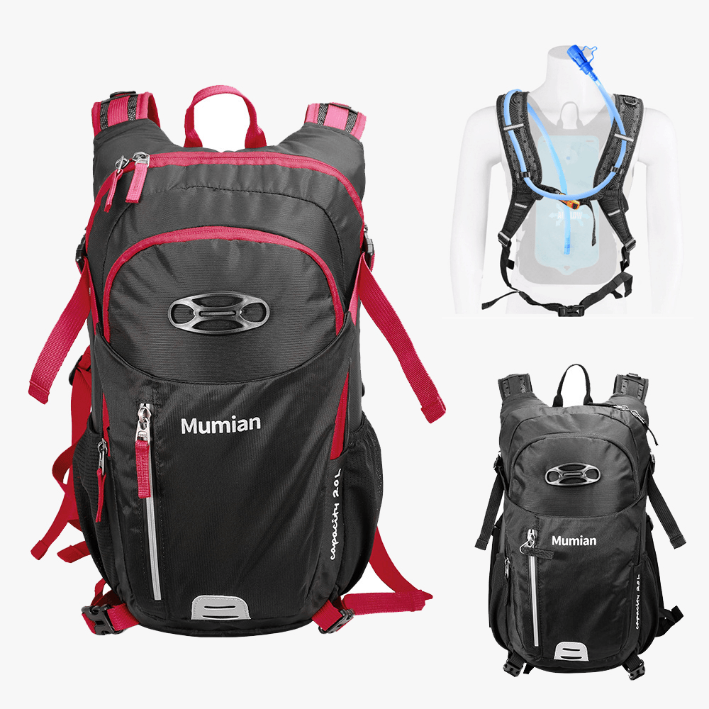 MUMIAN 20L Nylon Waterproof Travel Backpacks Cycling Hydration Pack Men Camping Hiking Backpack Outdoor Sport Backpack - MRSLM