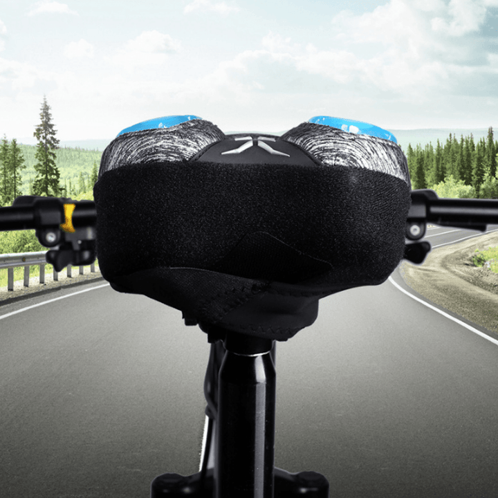 WEST BIKING Bike Saddle Cover Memory Foam Waterproof 7 Layer Breathable Silicone Bike Seat Protector for Mountain Road Bike - MRSLM