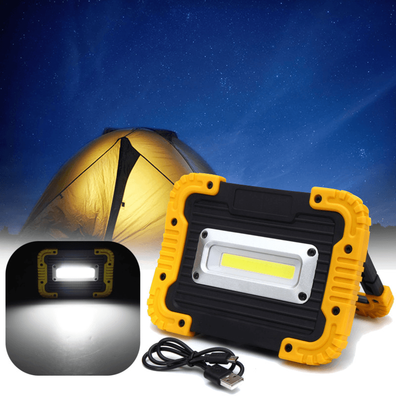 20Led 10W 750LM COB LED Work Light USB Rechargeable Handle Flashlight Torch Outdoor Camping Lantern - MRSLM