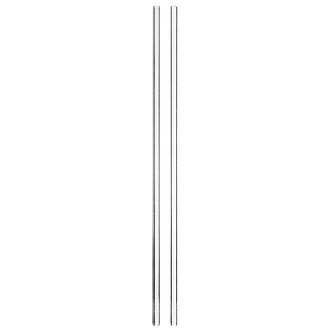 2Pcs 250Mm Glass Stirring Mixing Rod Stirrer Mixer Sticks Rods Laboratory Experiment Glassware - MRSLM